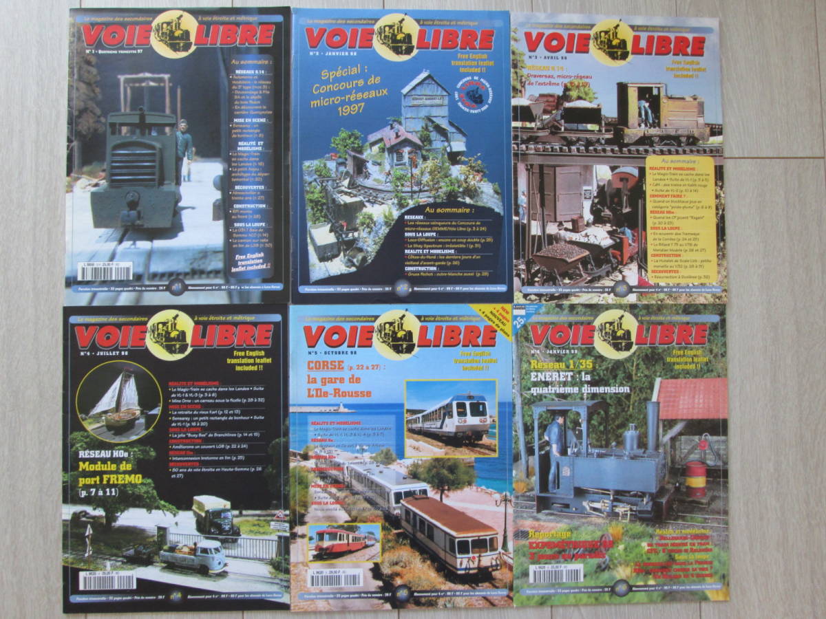 洋雑誌 / VOIE LIBRE ナロー鉄道模型 19冊まとめて/ ボイエ・リブレ NALLOW GAUGE MODEL TRAIN (HO, HOｍ, SNCF, HOe, Nord, Shay, BALDWIN_画像3