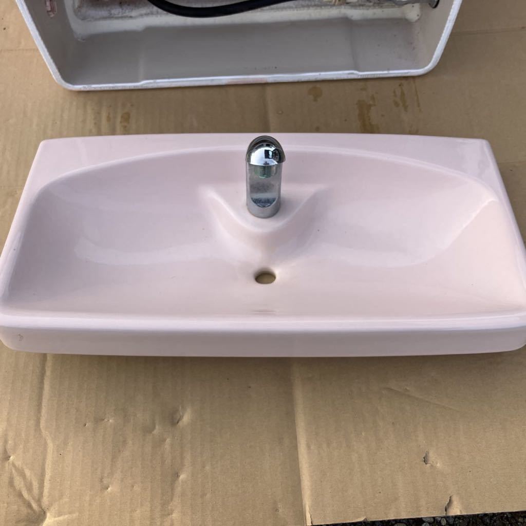 TOTO 洋式 トイレ便器 蓋あり　S710B #SR2 パステルピンク　手洗い付_画像5