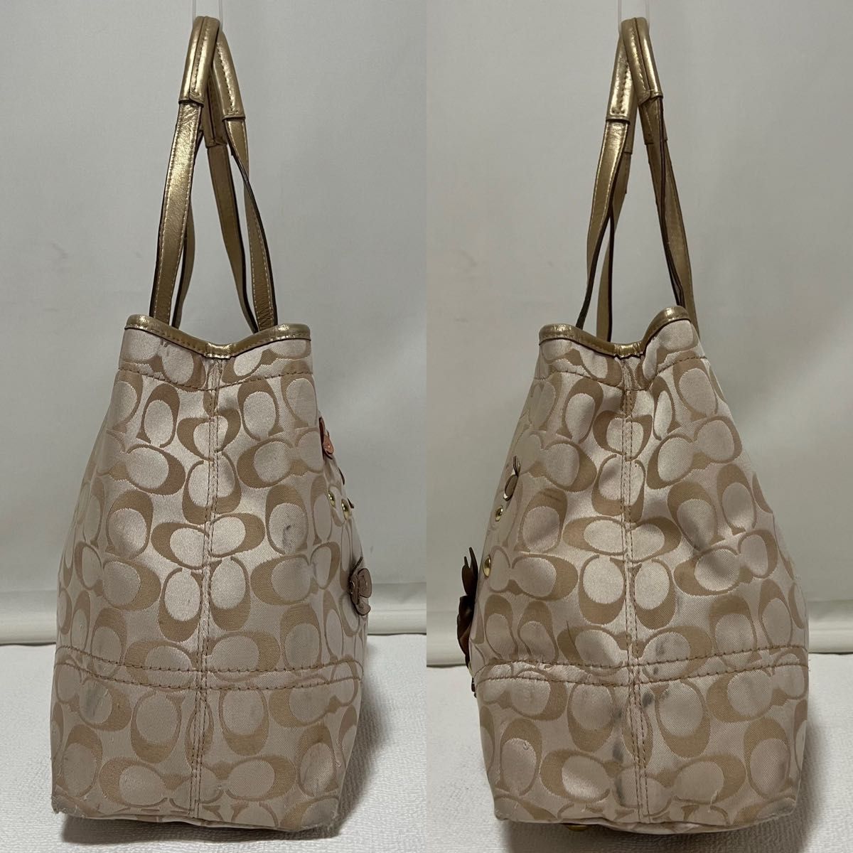 COACH コーチ トートバッグ ハンドバッグ フラワーモチーフ COACH コーチ トートバッグ ハンドバッグ フラワーモチーフ