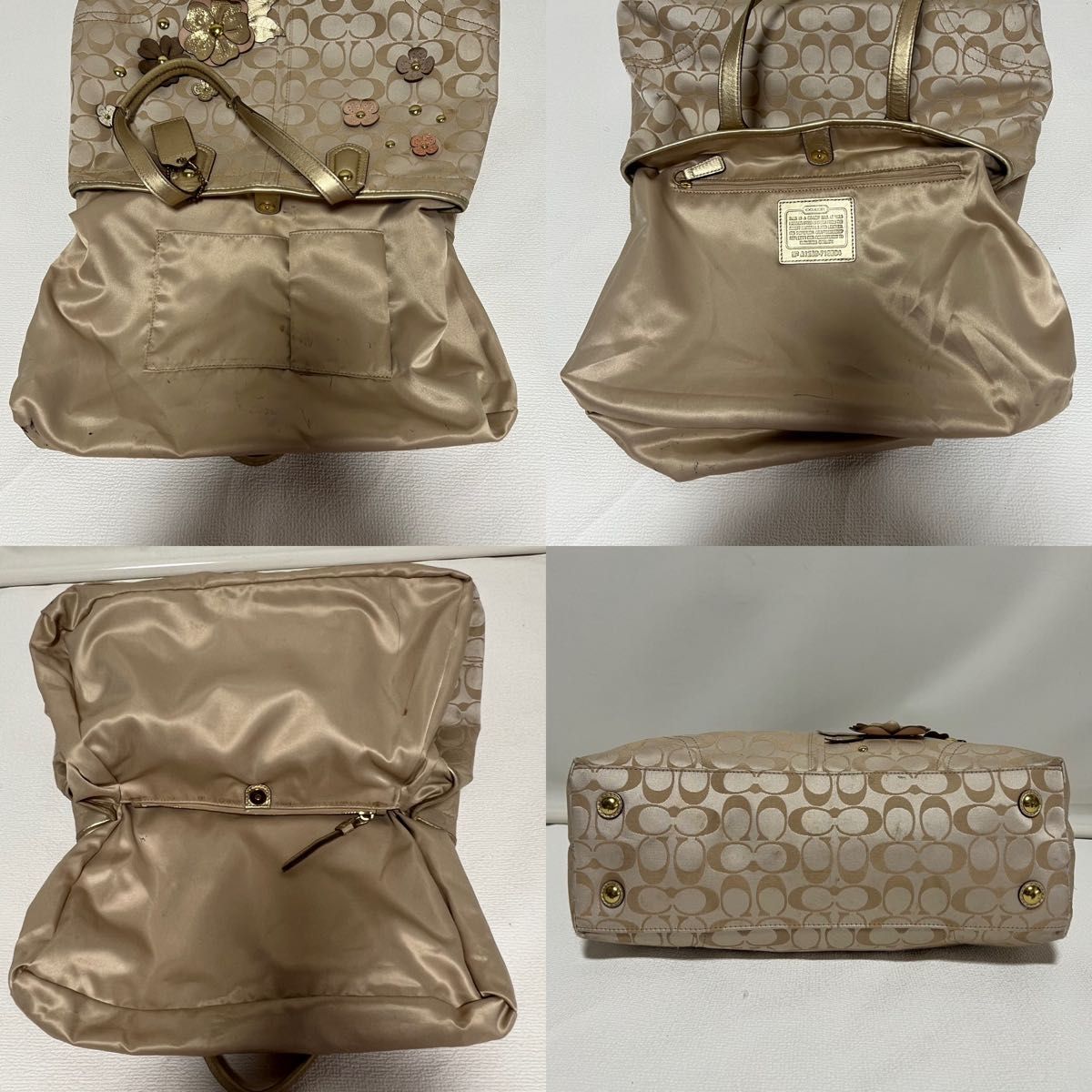 COACH コーチ トートバッグ ハンドバッグ フラワーモチーフ COACH コーチ トートバッグ ハンドバッグ フラワーモチーフ