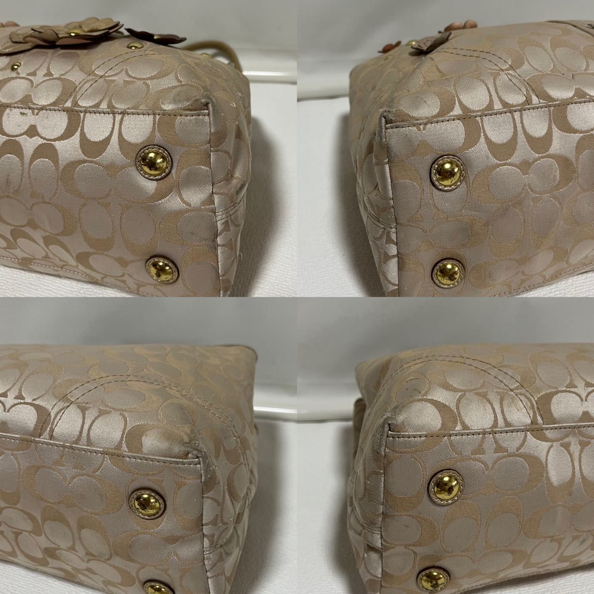 COACH コーチ トートバッグ ハンドバッグ フラワーモチーフ COACH コーチ トートバッグ ハンドバッグ フラワーモチーフ