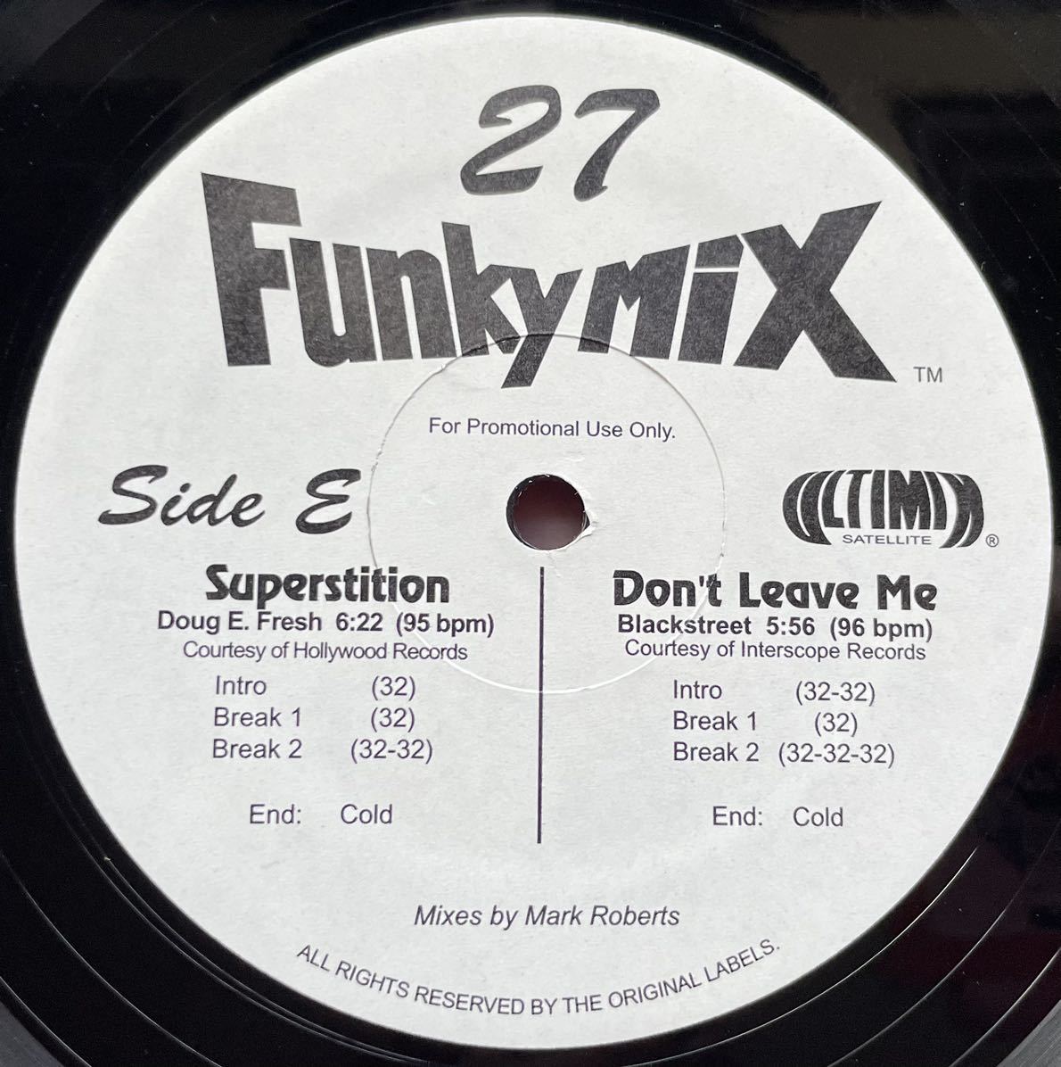 人気Funkymix 27 KRS One / Step Into A World・Doug E. Fresh/ Superstition他 12inch盤 その他にもプロモーション盤 レア盤 多数出品。_画像7