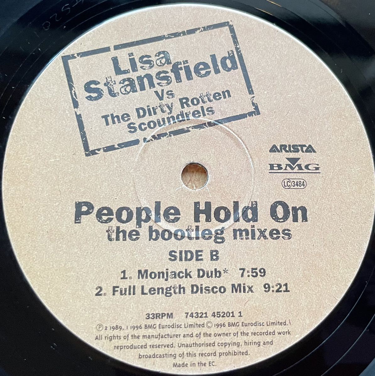Lisa Stansfield / People Hold On(the boytleg mixes) 12inch盤 その他にもプロモーション盤 レア盤 人気レコード 多数出品。_画像4