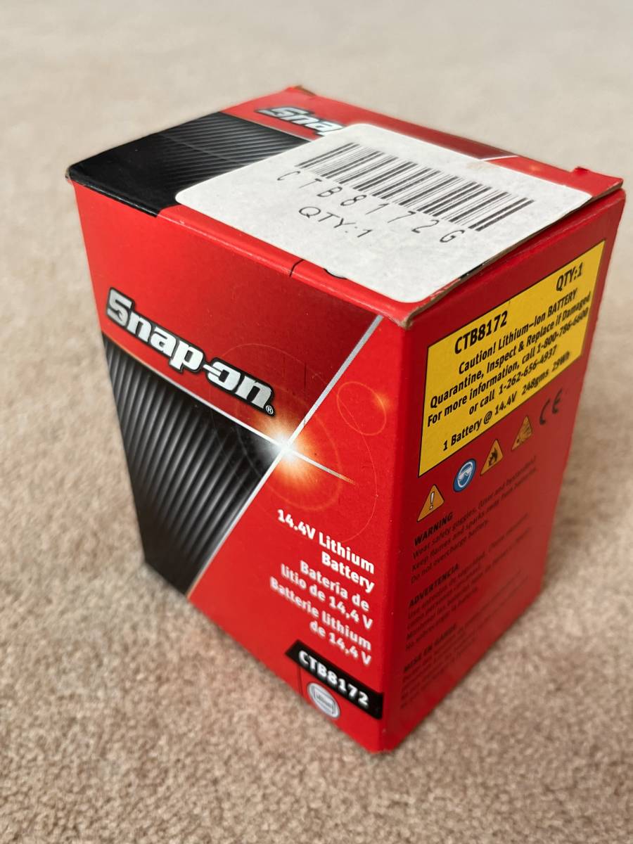 【送料込み】新品・未使用 Snap-on スナップオン CTB8172G 14.4v リチウムバッテリー　29_画像2