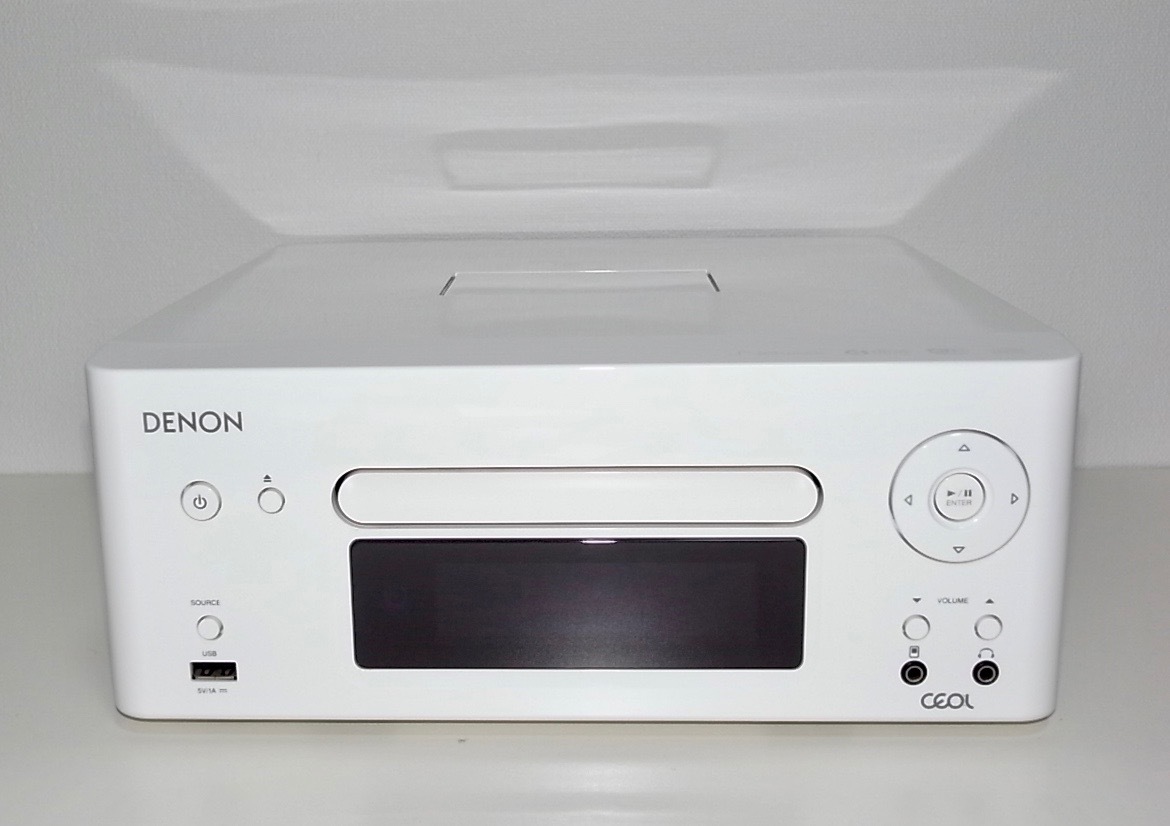 【信頼】 Denon CDプレイヤー 中古 CEOL ホワイト USBメモリー再生 対応 IPHONE iPOD AirPlay ネットワークCDレシーバー RCD-N8-W DENON