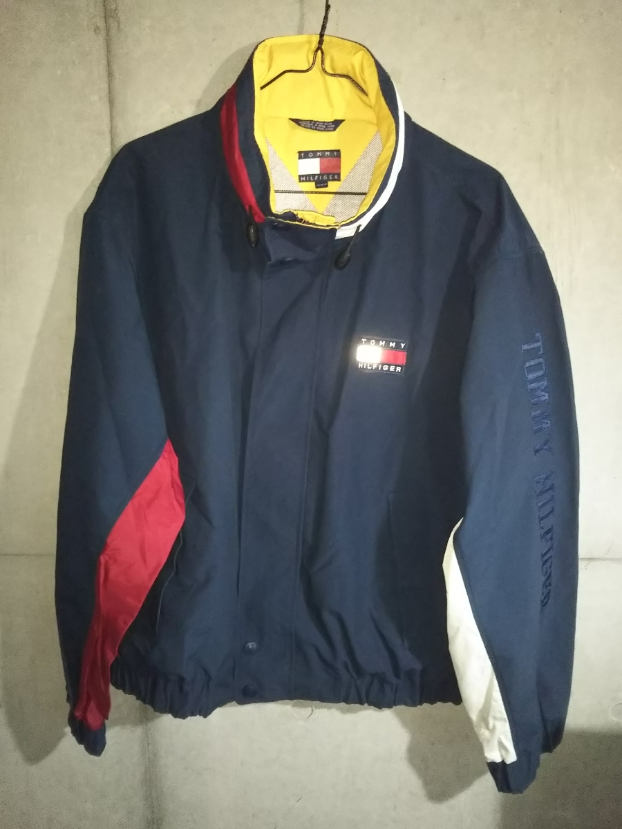 90s ヴィンテージ Tommy Hilfiger セーリング ジャケット 袖ロゴ