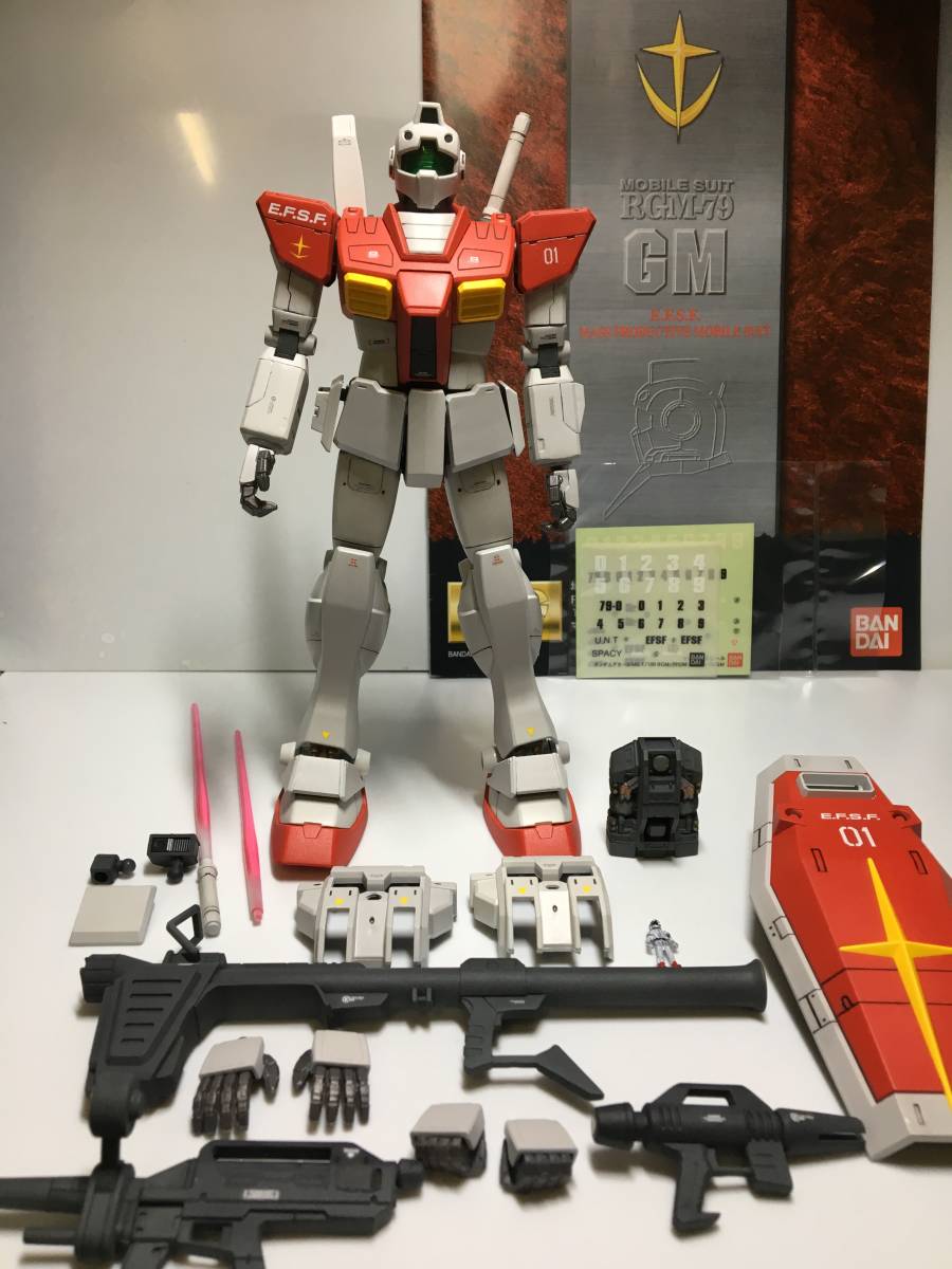 高達模型完成·MG 1/100 RGM-79 GM吉姆 原文:ガンプラ完成・塗装品 MG　1/100 RGM-79　GM ジム　