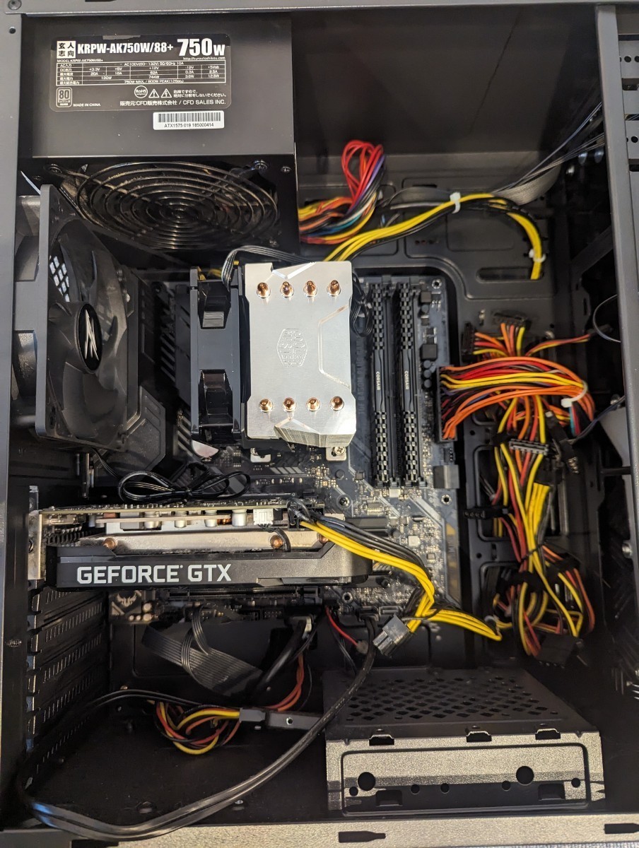 ゲーミングPC Ryzen 7 2700x GTX 1660TI(デスクトップ)|売買された