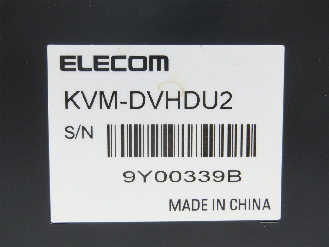 中古　PC切替器 ELECOM KVM-DVHDU2 DVI 　送料無料_画像4