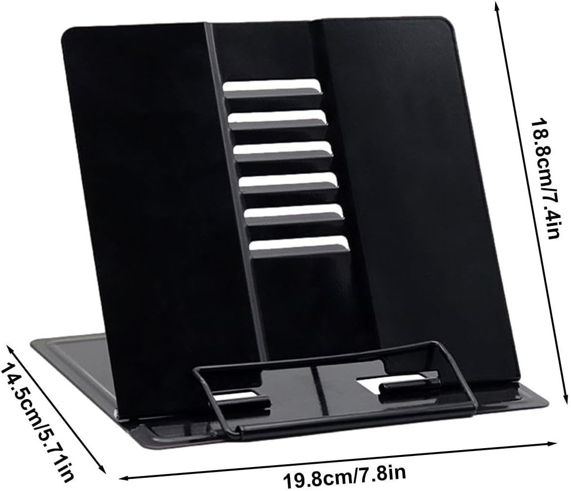 ブックスタンド スチール 6色展開 しおり付き 卓上 書見台 おしゃれ 本立て 折りたたみ 角度調節 読書 勉強 レシピ 譜面 本スタンド_画像6