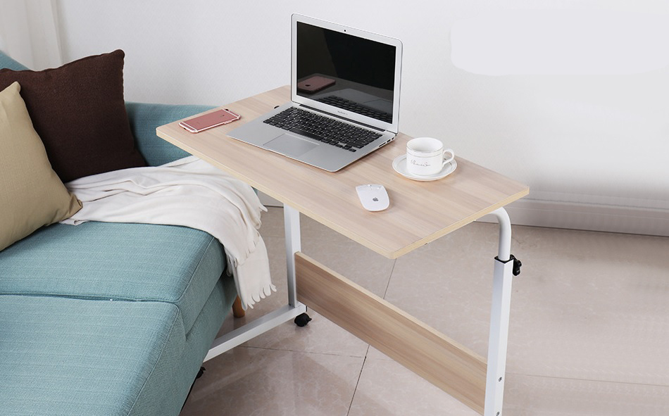 ベッドテーブル サイドテーブル パソコンデスク 介護テーブル 高さ調節可能 カフェテーブル 介護支援 病院 昇降 在宅勤務 テレワーク_画像2