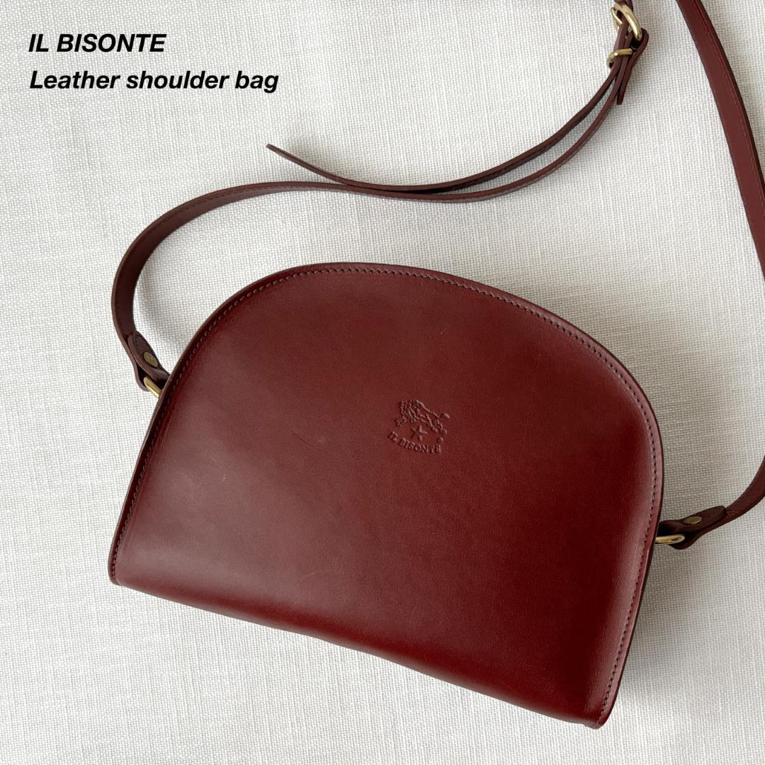 美品 ＞ IL BISONTE イルビゾンテ バケッタ スムースレザー ショルダー