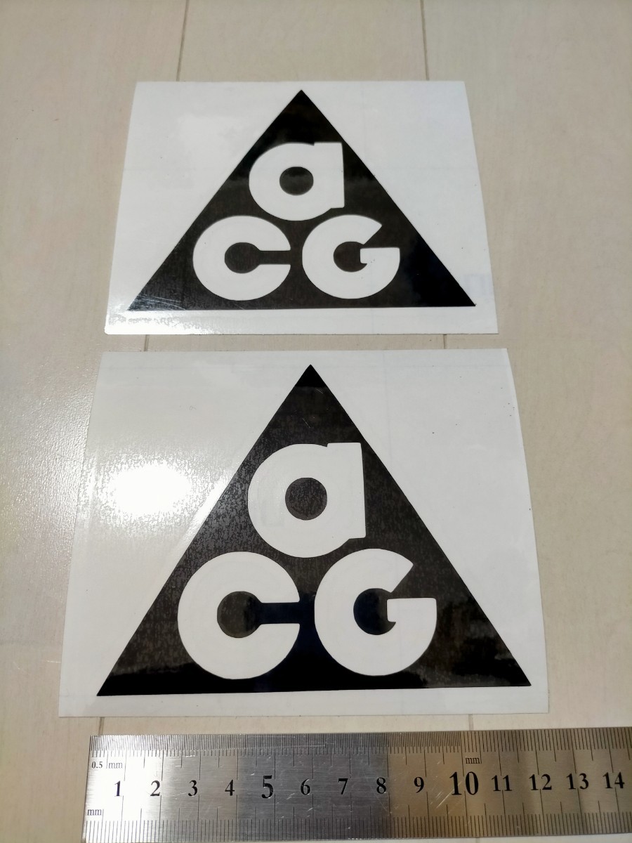 2枚セット acg ACG カッティングステッカー ロゴステッカー _画像1