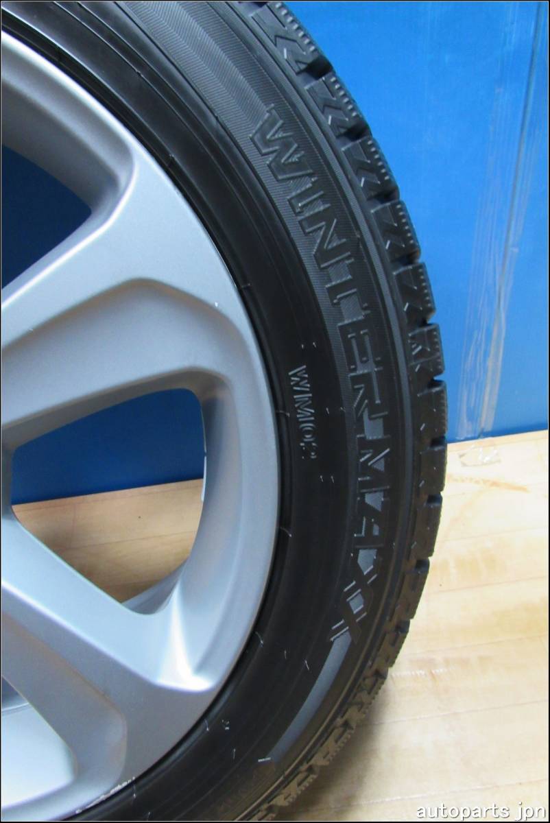 ★★5473★★ダンロップ 225/50R17 スタッドレス 2020年 タイヤ★★ボルボ 7.5J×17H2・ET 52.5・穴 5・PCD 108 純正アルミホイール4本★★_画像5