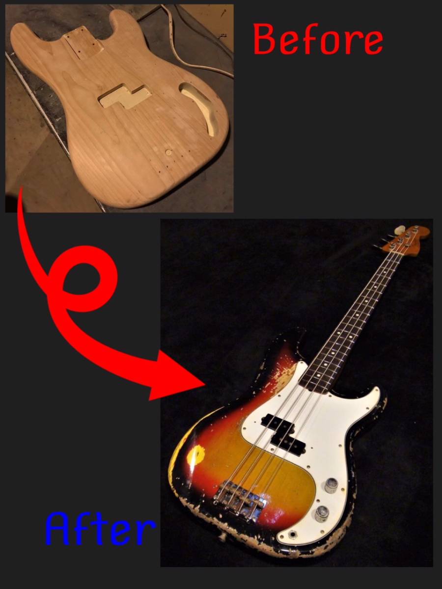 ■ エイジド・レリックオーダーフォーム ボルトオン・ベース Precision Bass/Jazz Bass etc... ■_画像5