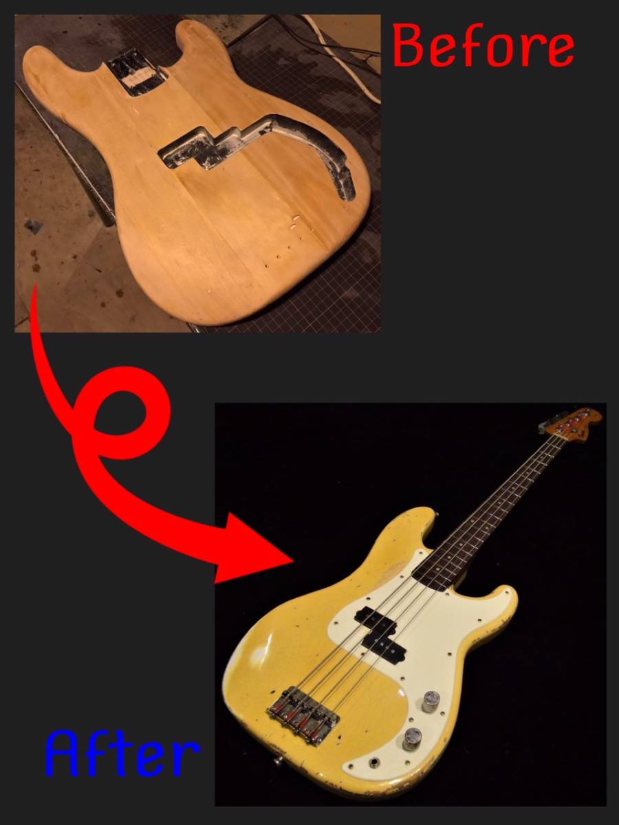 ■ エイジド・レリックオーダーフォーム ボルトオン・ベース Precision Bass/Jazz Bass etc... ■_画像6