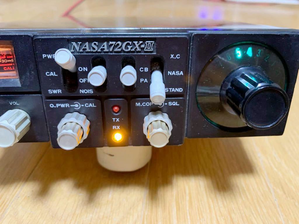 NASA72GX-Ⅱ 銀NASA！ 高音オーフナ912変調 動作品 28Mhz CB無線 ナサ