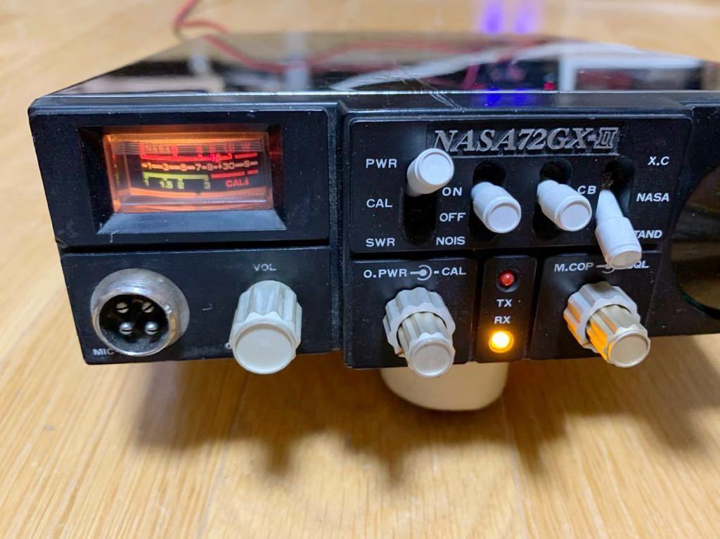 NASA72GX-Ⅱ 銀NASA！ 高音オーフナ912変調 動作品 28Mhz CB無線 ナサ