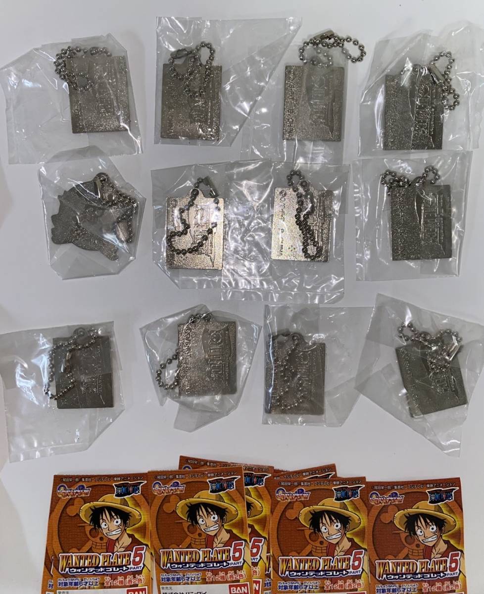 ◎バンダイ ONE PIECE ワンピース ウォンテッドプレート5 シルバーVer 全12種 新品・未使用 2002年当時物の画像5