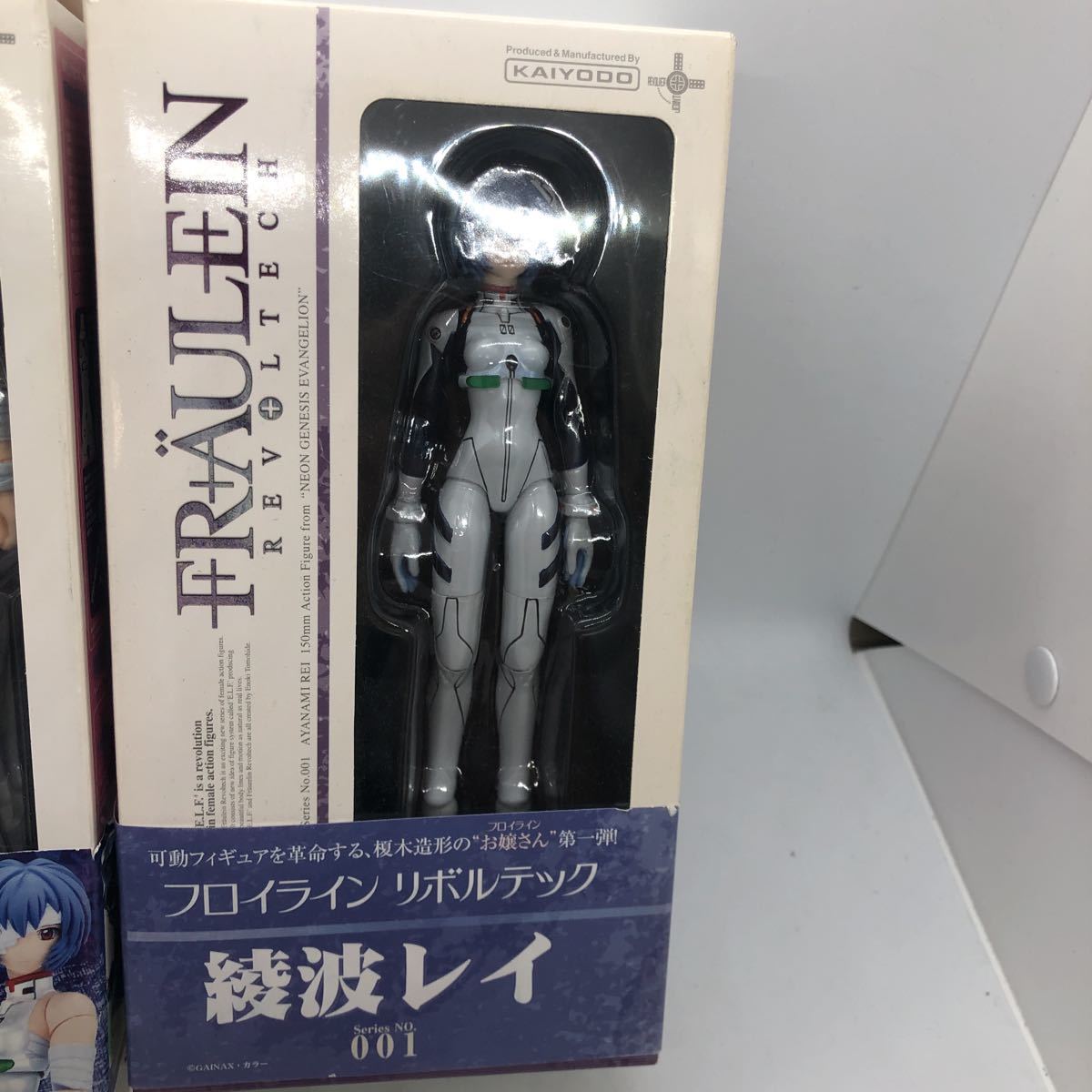 小姐山口EVANGELION川海洋堂閒置物品未拆封 原文:フロイライン リボルテック EVANGELION 綾波レイ 海洋堂 未使用品未開封