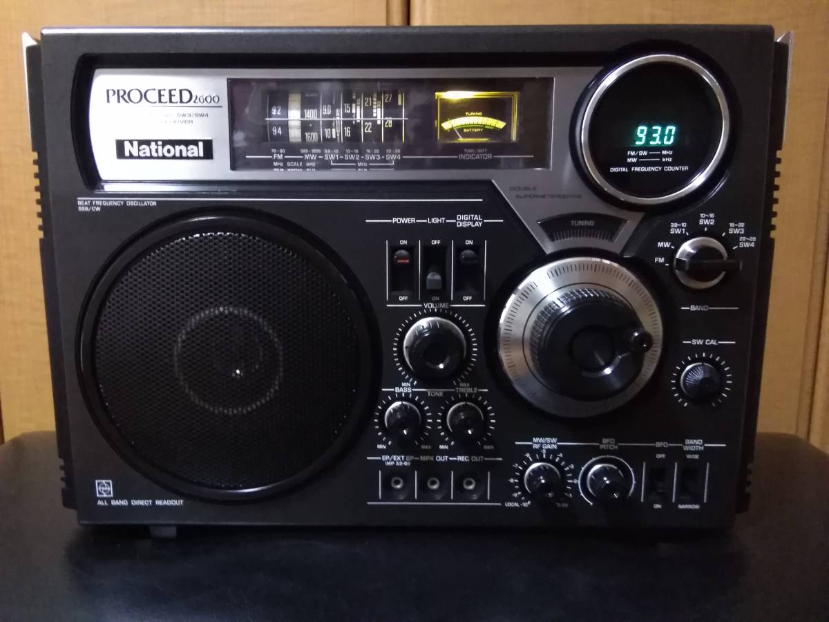 ナショナル RF-2600 ワイドFM対応 プロシード BCLラジオ_画像1