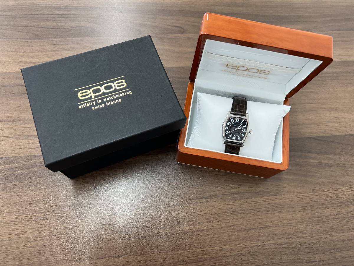EPOS ささやい 3229BL 自動巻き 裏スケ トノーケース EPOS ささやい 3229BL 自動巻き 裏スケ トノーケース