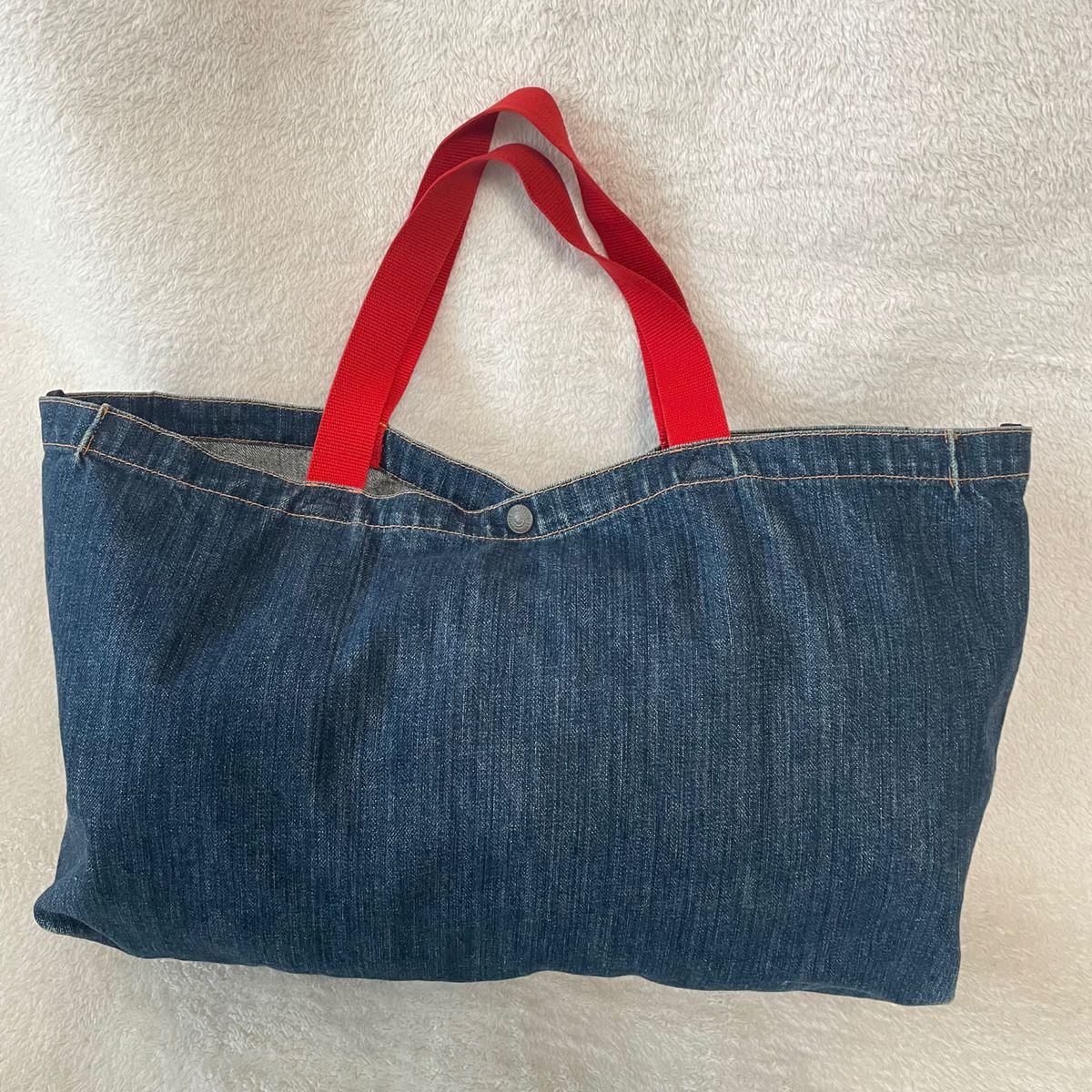 EVISU エヴィス デニムトートバッグ カモメ A4 ペイント トート EVISU エヴィス デニムトートバッグ カモメ A4 ペイント トート