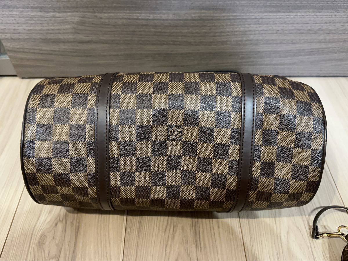 F315 ルイヴィトン LOUIS VUITTON ハンドバッグ パピヨン30 ダミエキャンバス エベヌ レディース バッグ_画像3