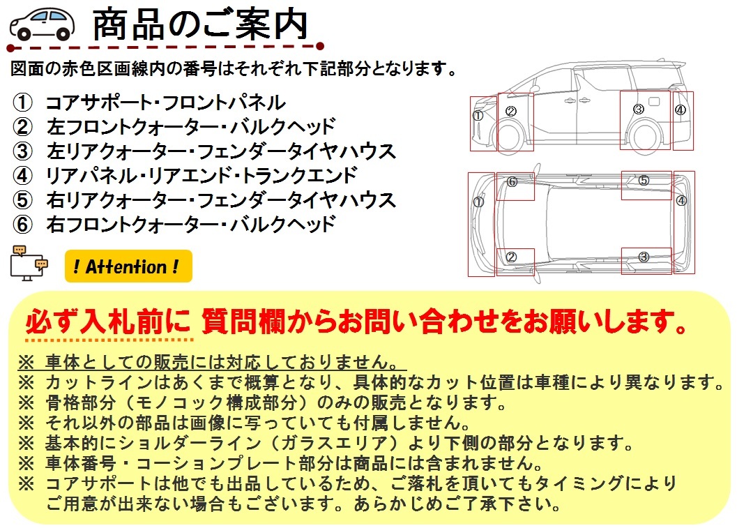 アバルト 595 312142 カットボディー カットボディ リア クォーター フェンダー タイヤハウス リアパネル 修理用 発送可(UPJ-919297)_画像5