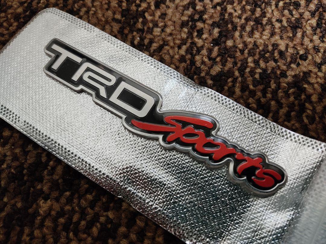 【25×122mm】TRD SPORTS アルミ エンブレム ステッカー F_画像2