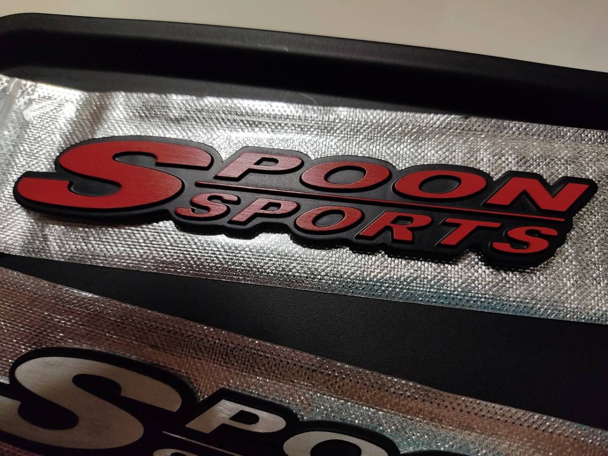 【HONDA】高品質 SPOON SPORTS メタル エンブレムB　2種類（レッド/シルバー）_画像7