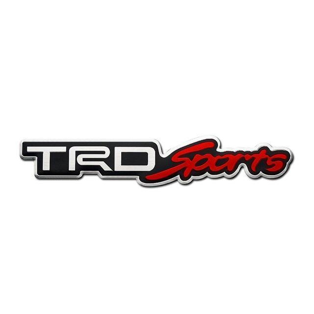 【25×122mm】TRD SPORTS アルミ エンブレム ステッカー F_画像1