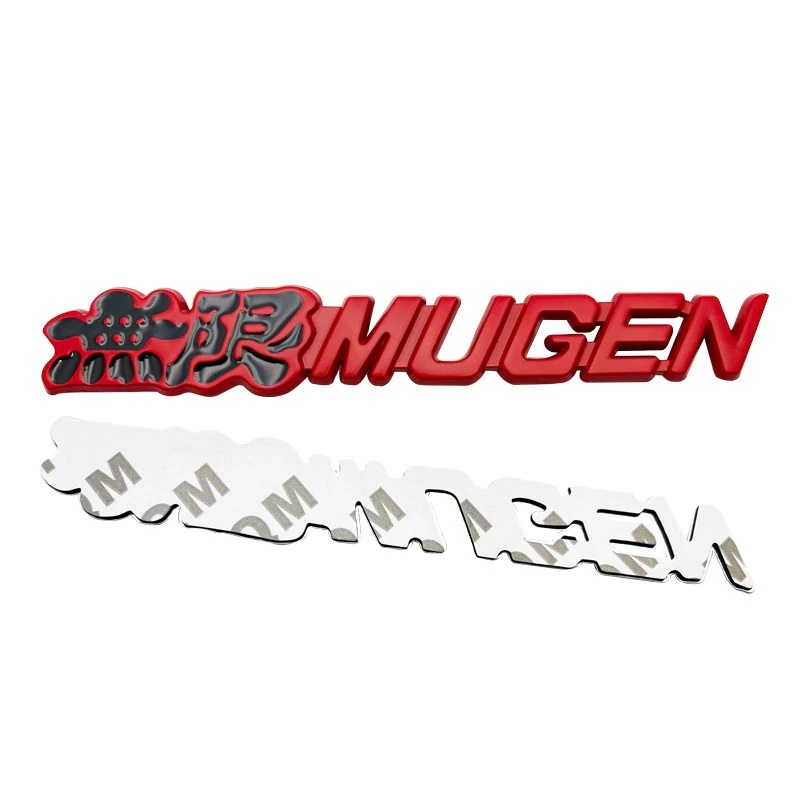 【色々選べる4色！】MUGEN 無限 高品質 メタルエンブレムA（メッキ黒/メッキ赤/ブラック赤/レッド黒）_画像9