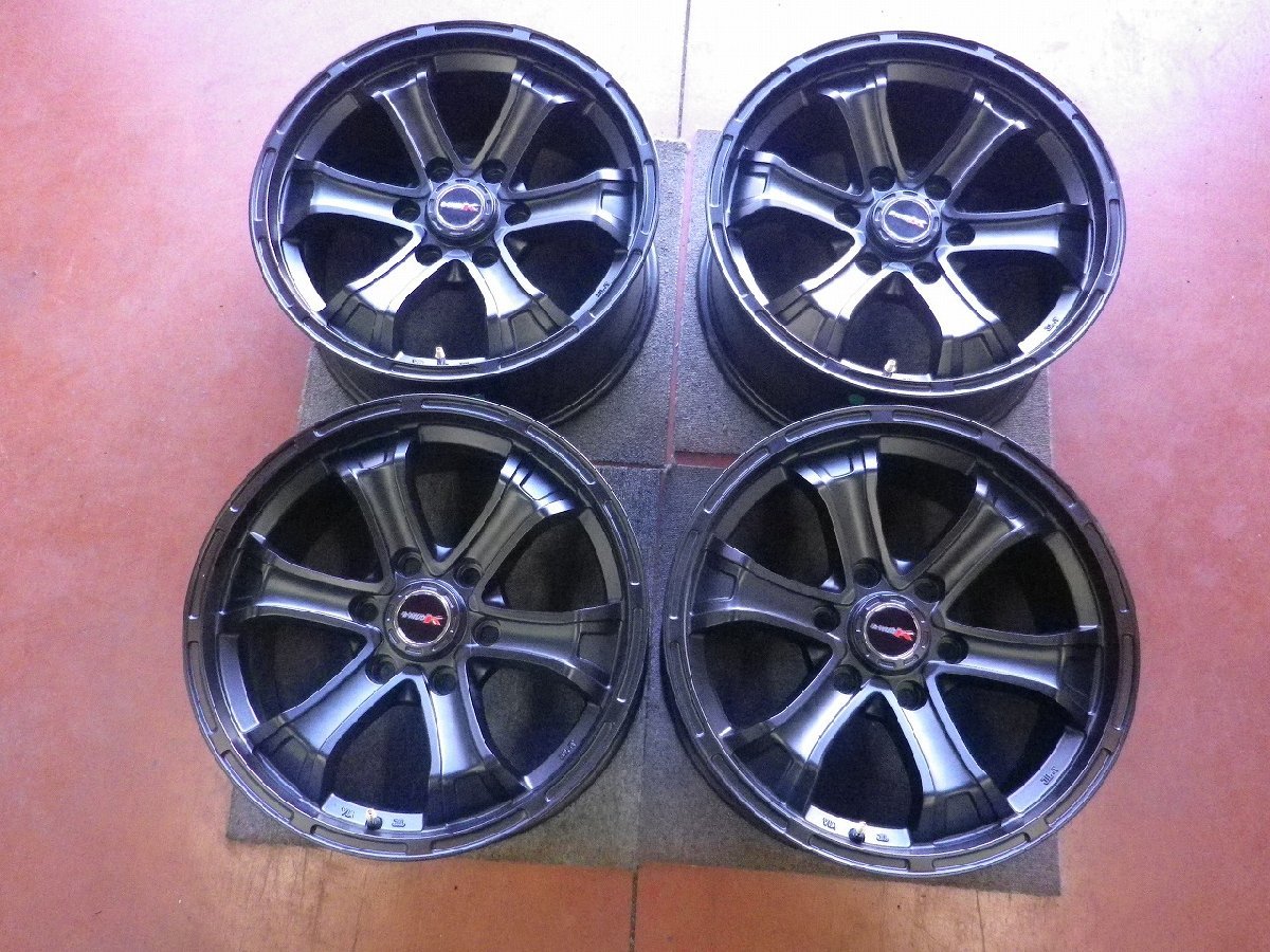 新品!B-mud k♪18×8J/PCD139.7/6H/+25/ハブ106♪プラドに!店頭受け取り歓迎♪ホイールのみ4本販売♪R511W38の画像8