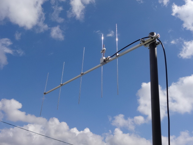 デジタル簡易無線 (DCR)　351Mhz　5エレ 八木アンテナ　３種類のコネクタ（M・BNC・SMA）に対応　自作品 (351_No78) _画像1