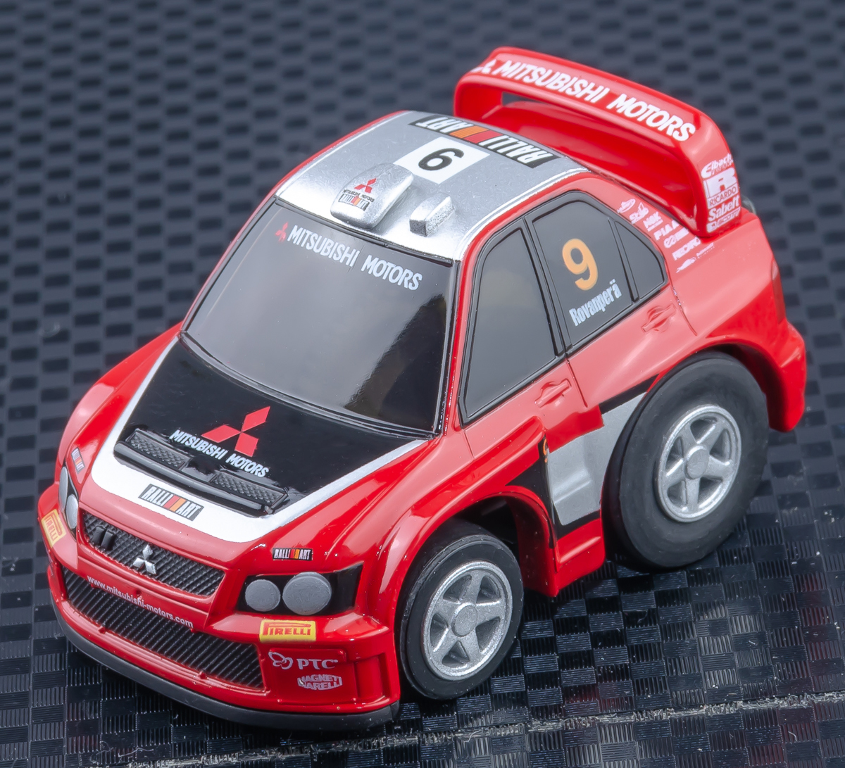 5台～送料無料 未使用 超リアルサーキットチョロQ 三菱 ランサー WRC 05 ラリーアート ランサーエボリューション ランエボ CHORO-Q EMDT_画像1