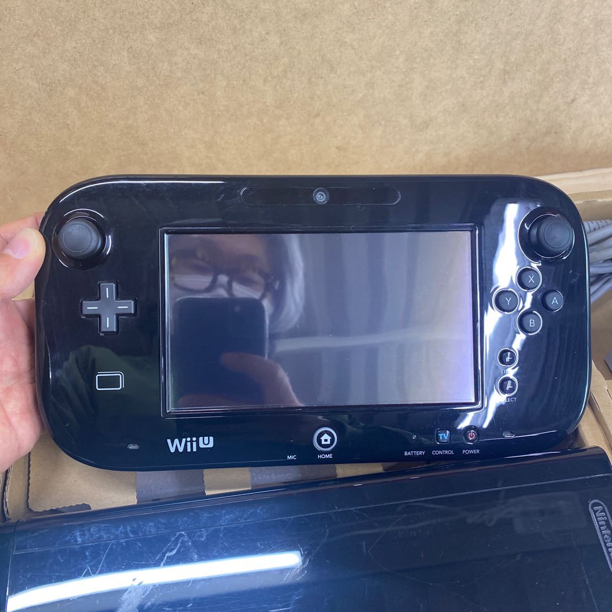 Nintendo WiiU WUP-101 32GB プレミアム セットクロ 任天堂 ニンテンドー ウィーユー　黒 社外付属品色々豪華セット　美品_画像6