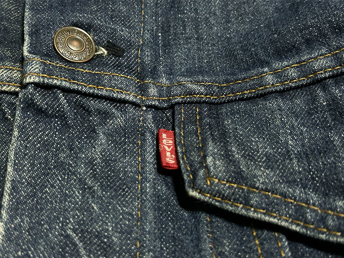 希少 美品 40 色濃い【 ビンテージ 70s リーバイス Levis 70505 デニムジャケット ジージャン】アメリカ usa 557 XX スモールE ビッグE_画像5