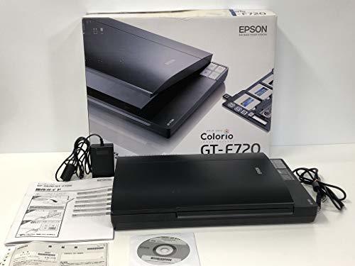 【中古】EPSON Colorio Scanner フィルム対応フラットベッドスキャナ 4800dpi CCDセンサ GT-F720