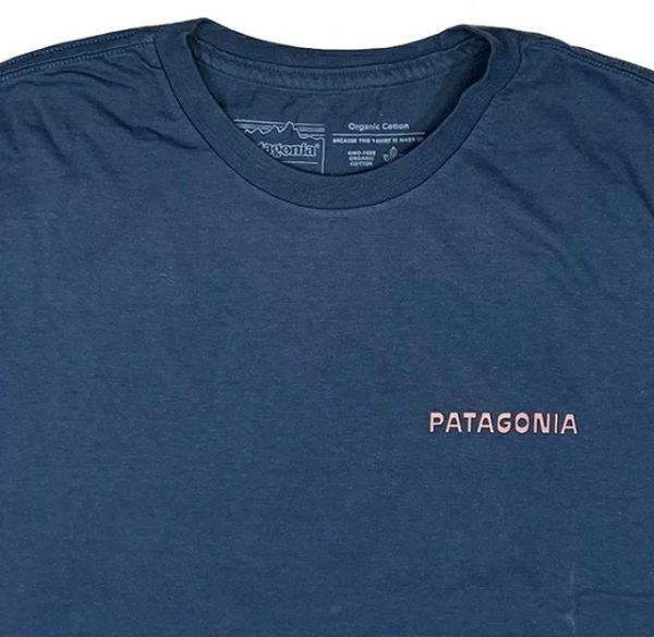 パタゴニア サミット ロード オーガニック Tシャツ 37671 半袖　TIDEPOOL BLUE　TIDB タイドプールブルー　XLサイズ_画像4