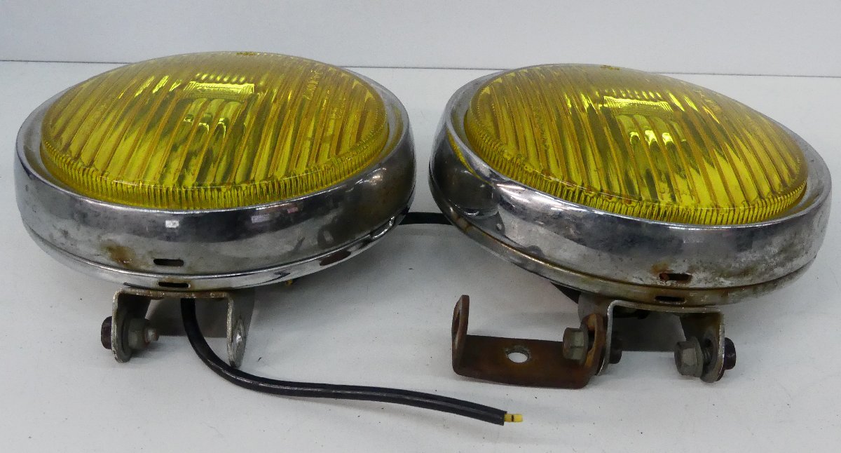 *STANLEY Stanley foglamp foglamp light yellow circle shape glass [H6060] diameter 15cm used*