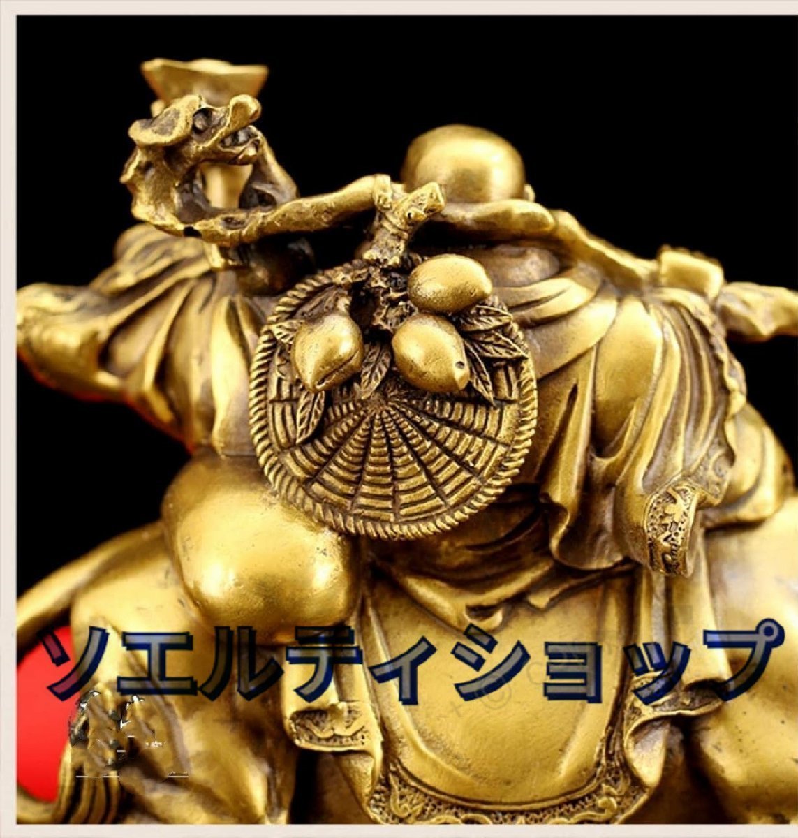 超人気☆布袋様 仏教 弥勒仏 弥勒菩薩 銅製 置物