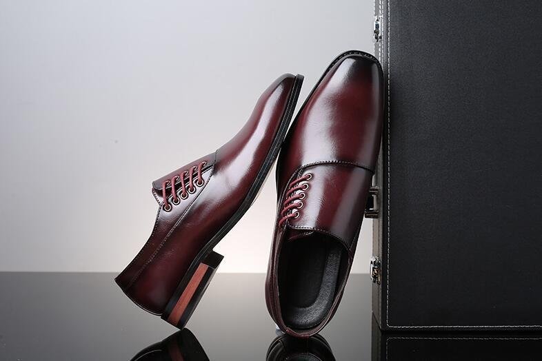 新品 メンズ ビジネスシューズ カジュアルシューズ 革靴 紳士靴 フォーマル 大きいサイズあり ブラック 24.5cm~27.5cm_画像9
