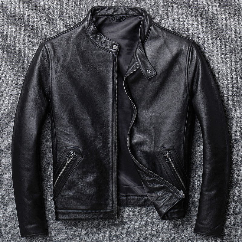 ライダースジャケット レザージャケット 牛革 ヴィンテージ バイクジャケット 本革 革ジャン ファッション Ｍ～5XL ブラック