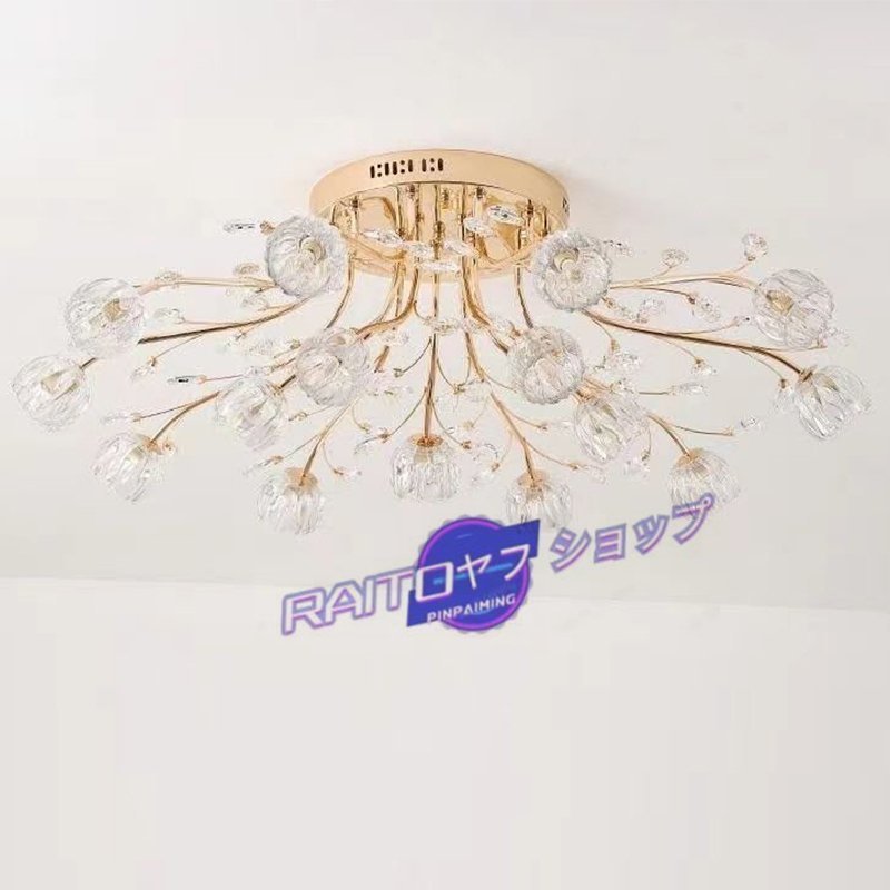 人気美品☆華麗 インテリア 花つぼみ　 シーリングライト LED ペンダントライト ランプ 天井 照明器具 シャンデリア15灯_画像3