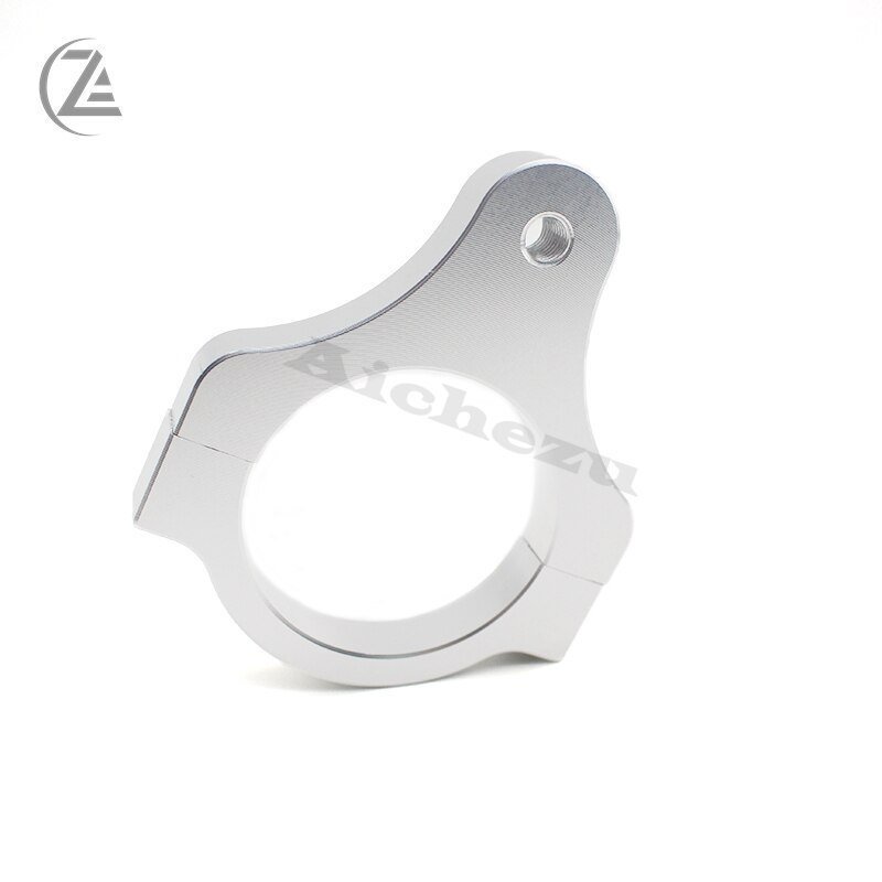 Acz aluminium steering damper Fork installation clamp bracket for foot . put on modification silver 31-60mm from selection 