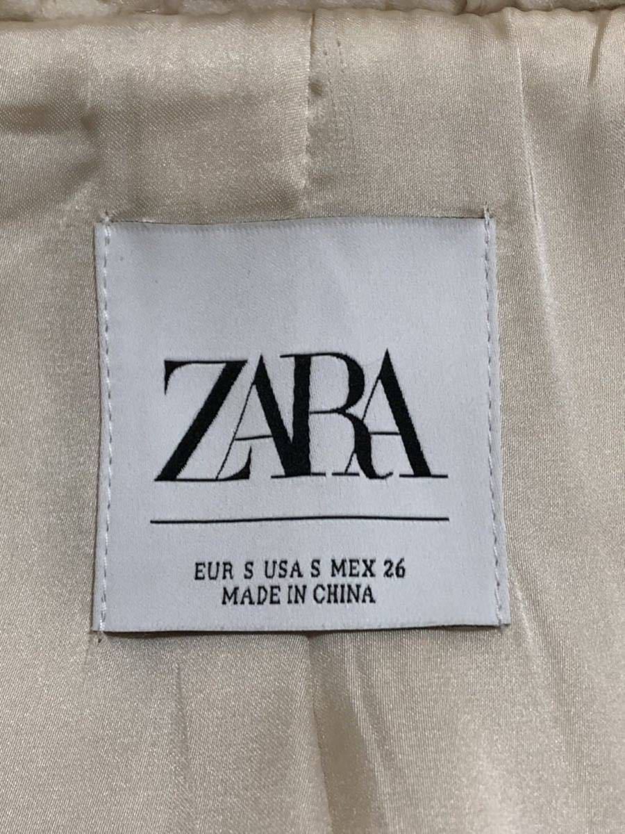 超美品 ZARA ザラ テディベアコート ホワイト系 もふもふ ファー 
