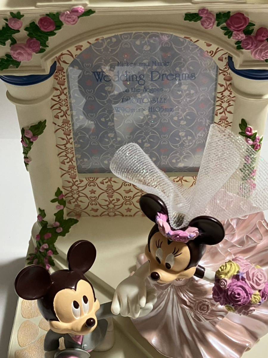 超美品 Disney ミッキー&ミニー ウェディングフォトスタンド チャペル ディズニー ミッキーマウス ミニーマウス 結婚式 フォトフレーム