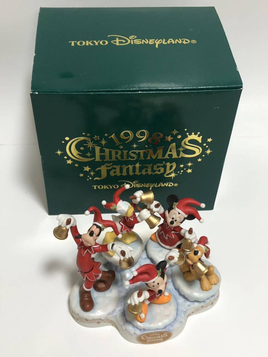 超美品 Disney クリスマス 1998 フィギュア ミッキー ミニー ドナルド グーフィー プルート ディズニー 東京ディズニーランドの画像1