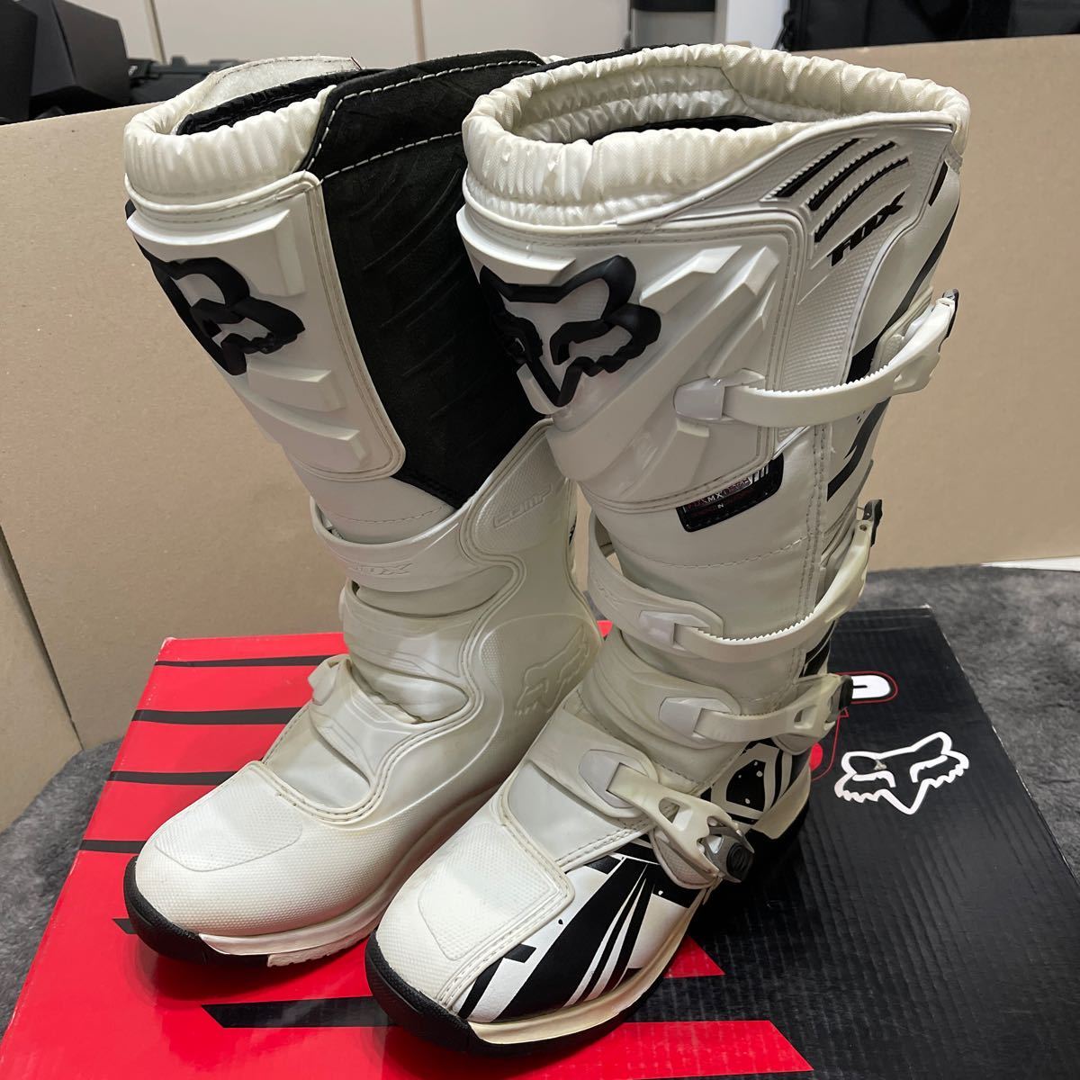 イベントで１度使用 FOX COMP5 UNDERTOW BOOT サイズ26.5cm カラーwhite/blanc_画像1